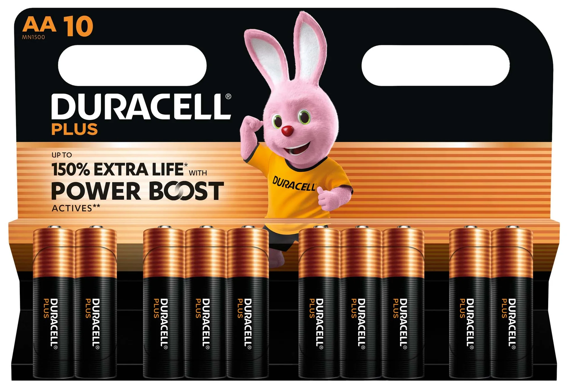 Duracell Plus Boost MN1500 BL10   AA - Image 1