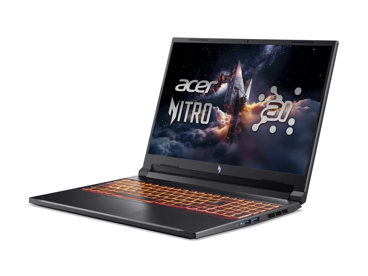 Acer   Nitro V 16 AI ANV16-42-R1PE   Shale Black   16 "   IPS   WUXGA   1920 x 1200 pixels   AMD Ryzen 5   240   16 GB   DDR5   Solid-state drive capacity 512 GB   NVIDIA GeForce RTX 5050   GDDR7   8 GB   Windows 11 Home   802.11ax   Bluetooth version 5.3