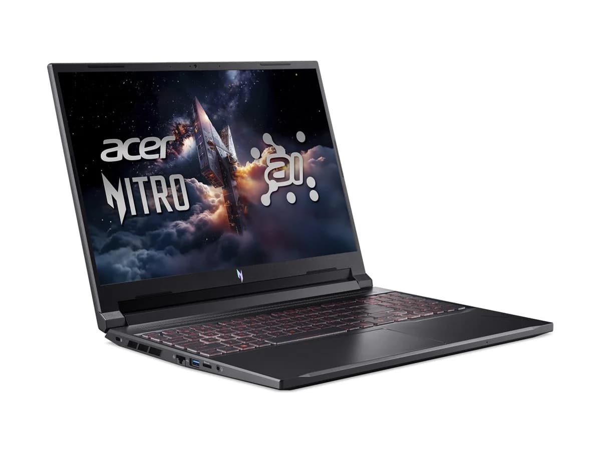 Acer   Nitro V 16 AI ANV16-42-R1HB   Shale Black   16 "   IPS   WQXGA   2560 x 1600 pixels   AMD Ryzen 7   260   16 GB   DDR5   Solid-state drive capacity 1000 GB   NVIDIA GeForce RTX 5060   GDDR7   8 GB   Windows 11 Home   802.11ax   Bluetooth version 5.