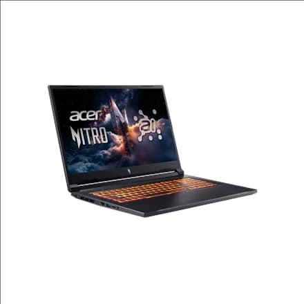 Acer   Nitro V 17 AI ANV17-41-R3C8   Obsidian Black   17.3 "   IPS   FHD   1920 x 1080 pixels   AMD Ryzen 5   240   16 GB   DDR5   Solid-state drive capacity 512 GB   NVIDIA GeForce RTX 5050   GDDR7   8 GB   Windows 11 Home   802.11ax   Bluetooth version 