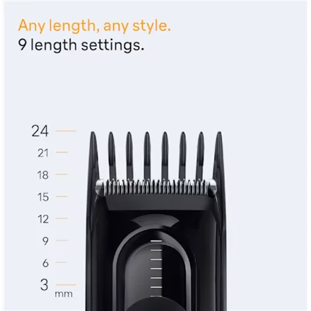 Braun Hair Clipper HC5510 Series 5 Cordless Number of length steps 9 Black - Image 5