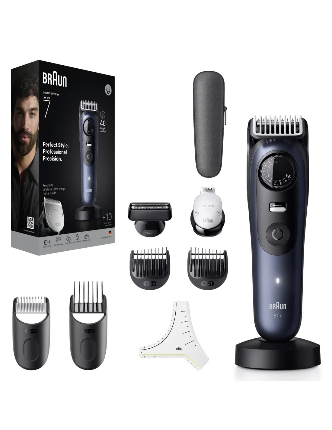 Braun Beard Trimmer   Series 7 BT7540   Cordless   Number of length steps 40 - Image 4