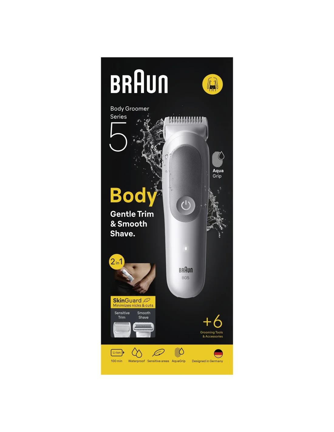 Braun Body Groomer   Series 5 BG5550   Cordless   Lght Grey - Image 12