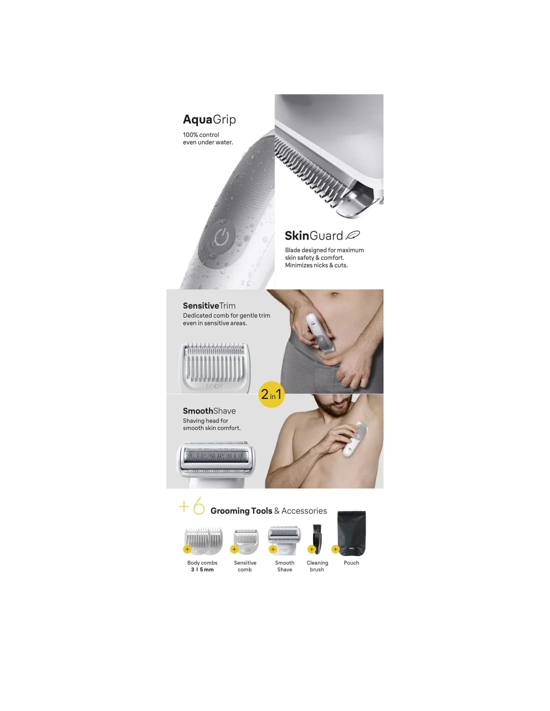 Braun Body Groomer   Series 5 BG5550   Cordless   Lght Grey - Image 8