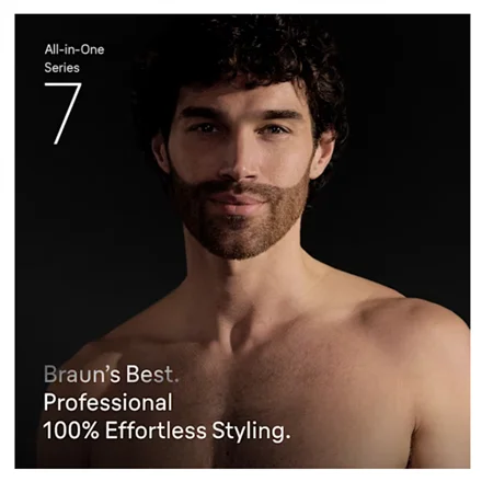 Braun 13in1 Grooming Kit   All-in-One Series 7 AIO7560   Cordless   Number of length steps 14   Black/Grey - Image 2