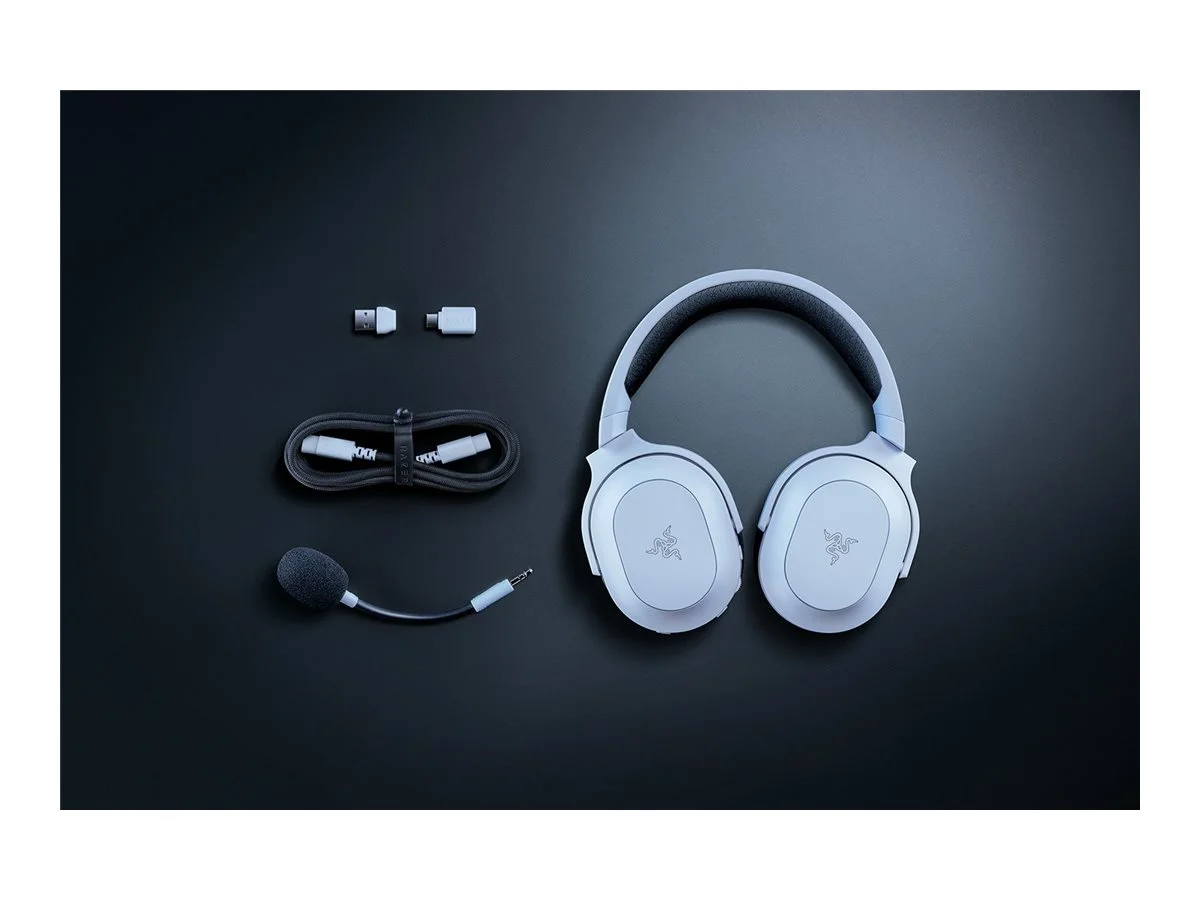 Razer Multi-Platform Gaming Headset   Barracuda X Chroma   Bluetooth   Over-Ear   Microphone   Wireless   Phantom White Edition - Image 4