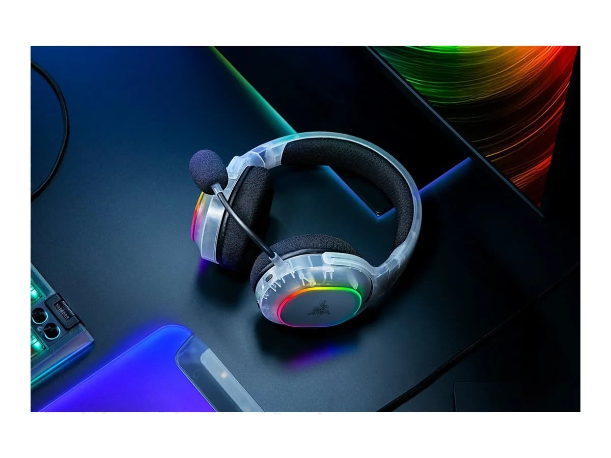 Razer Multi-Platform Gaming Headset   Barracuda X Chroma   Bluetooth   Over-Ear   Microphone   Wireless   Phantom White Edition - Image 8
