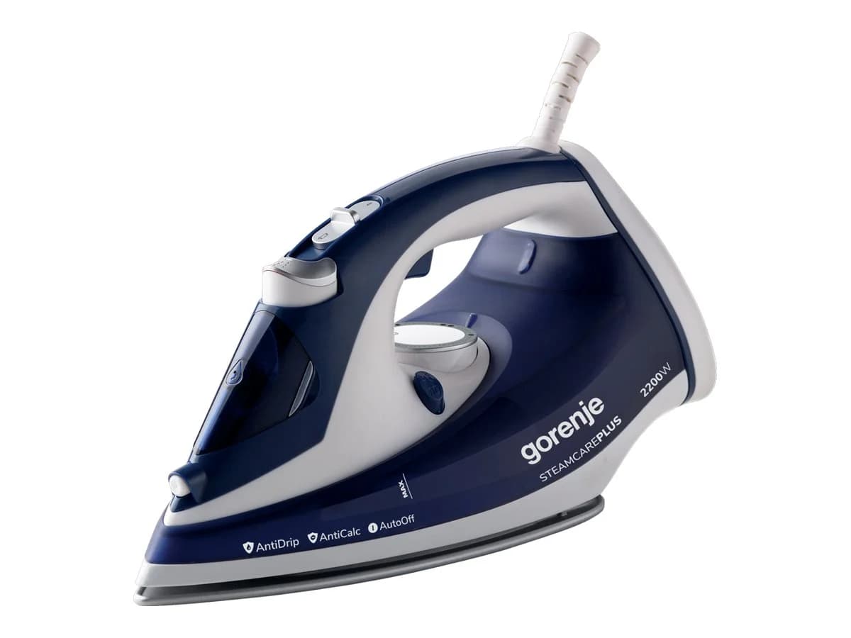 Gorenje   SIH2200BLC   Steam Iron   2200 W   Water tank capacity 280 ml   Continuous steam 30 g/min   Steam boost performance 90 g/min   Blue/White - Image 2