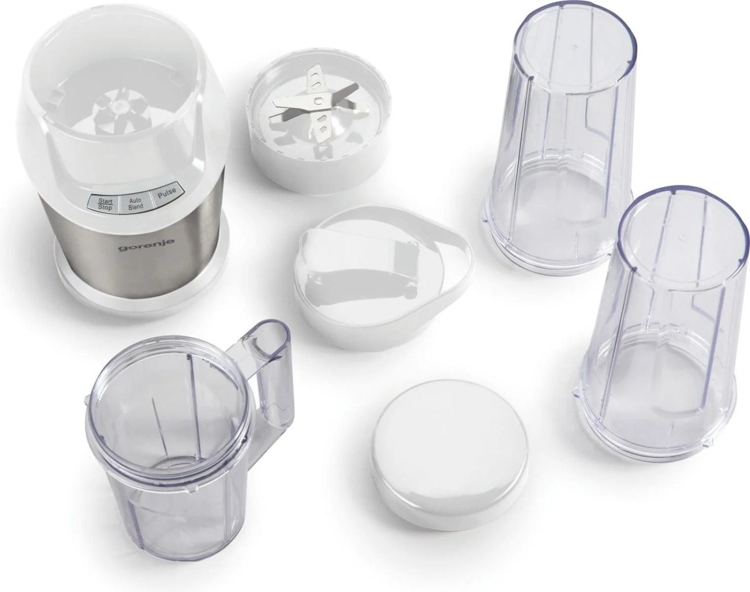 Gorenje Blender   BN1000E   Tabletop   1000 W   Jar material Tritan   Jar capacity 0.75 L   Ice crushing   White - Image 3