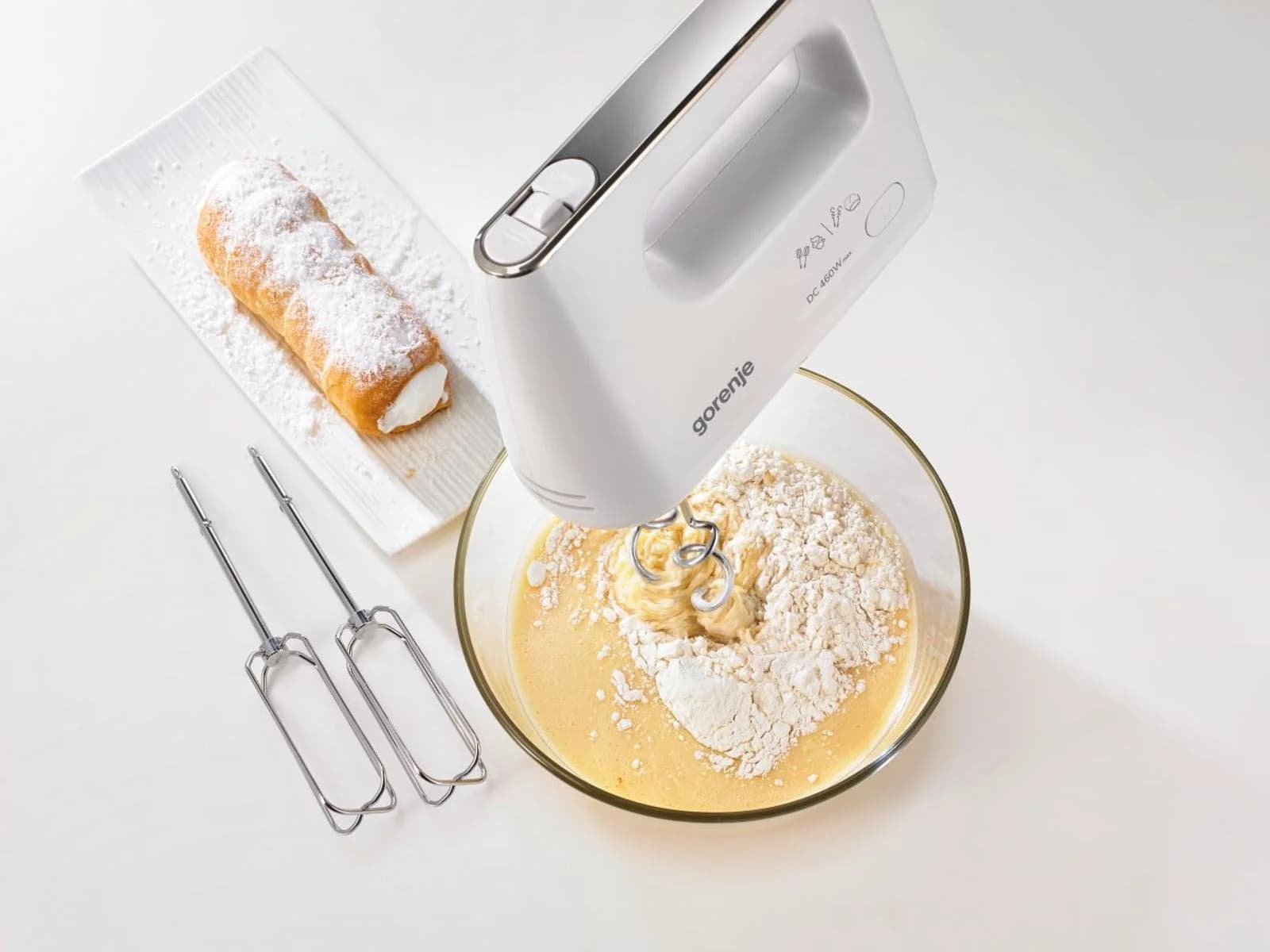 Gorenje   Hand Mixer   M460CDC   Hand Mixer   460 W   Number of speeds 5   Turbo mode   White - Image 6