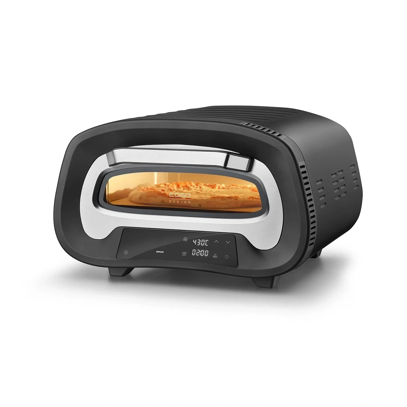 Caso Pizza Oven   PizzaChef 430°   2200 W   Black/Silver - Image 1