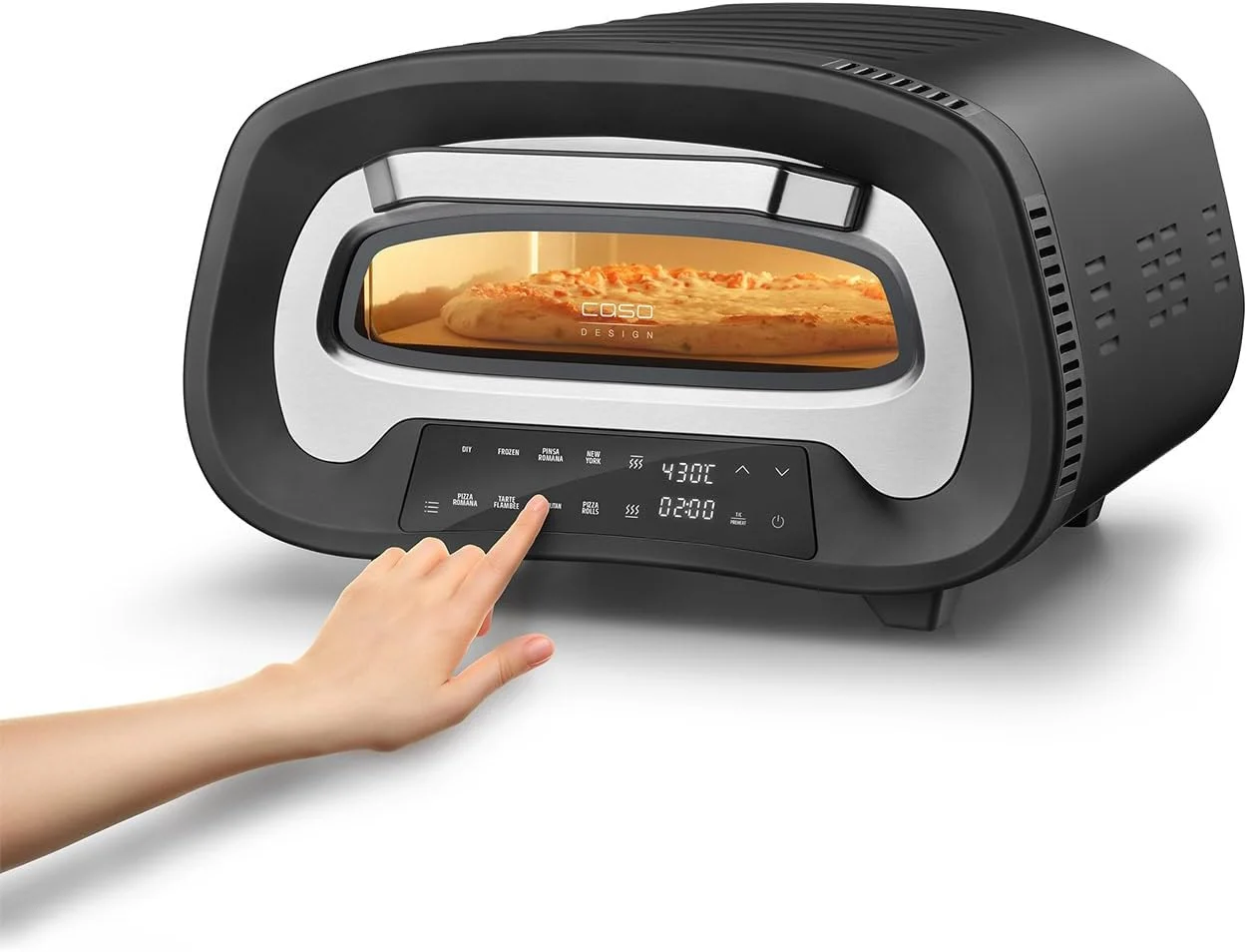 Caso Pizza Oven   PizzaChef 430°   2200 W   Black/Silver - Image 6