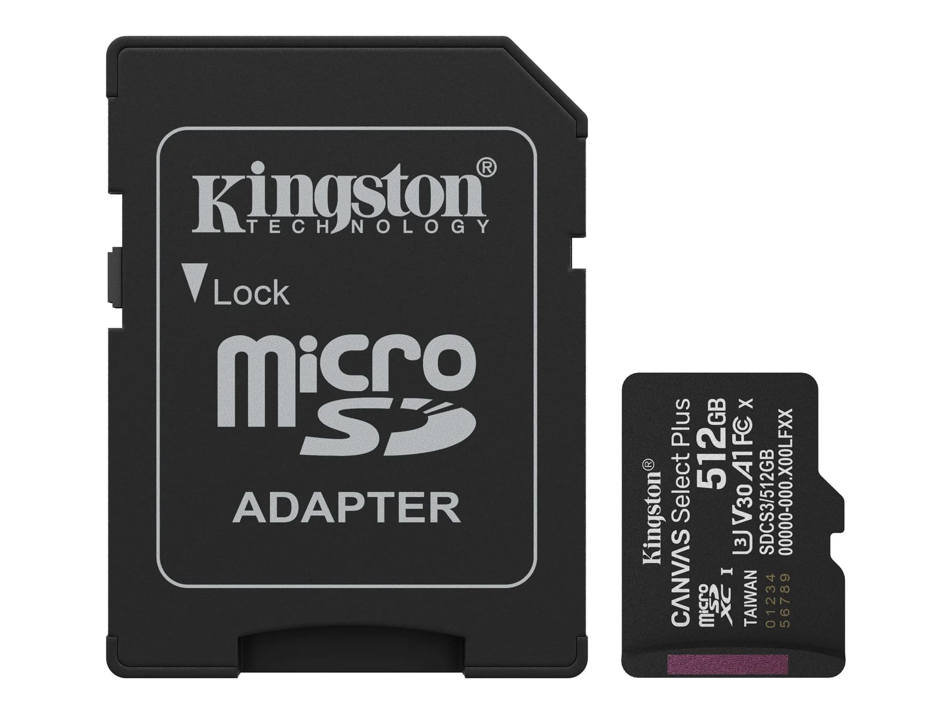 Kingston Canvas Select Plus   512 GB   microSD   Flash memory class Class 10, UHS-I, U1/U3, video class 10/30, A1 - Image 2