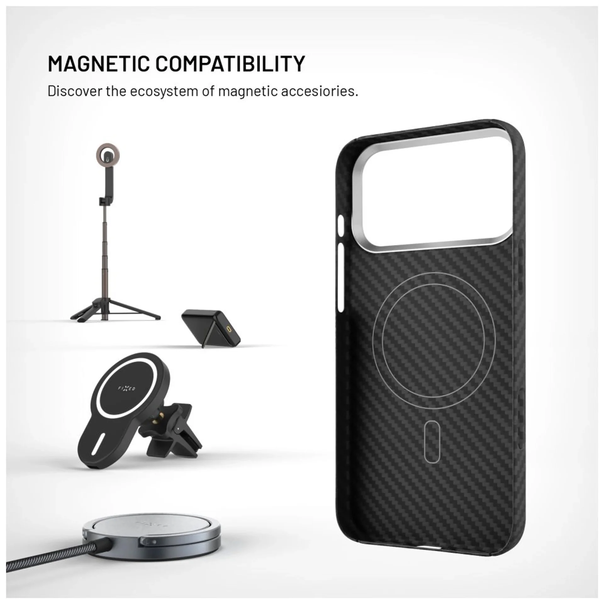 Fixed MagVelar   Back cover   Apple   iPhone 17 Pro Max   Aramid fibers   Black - Image 5