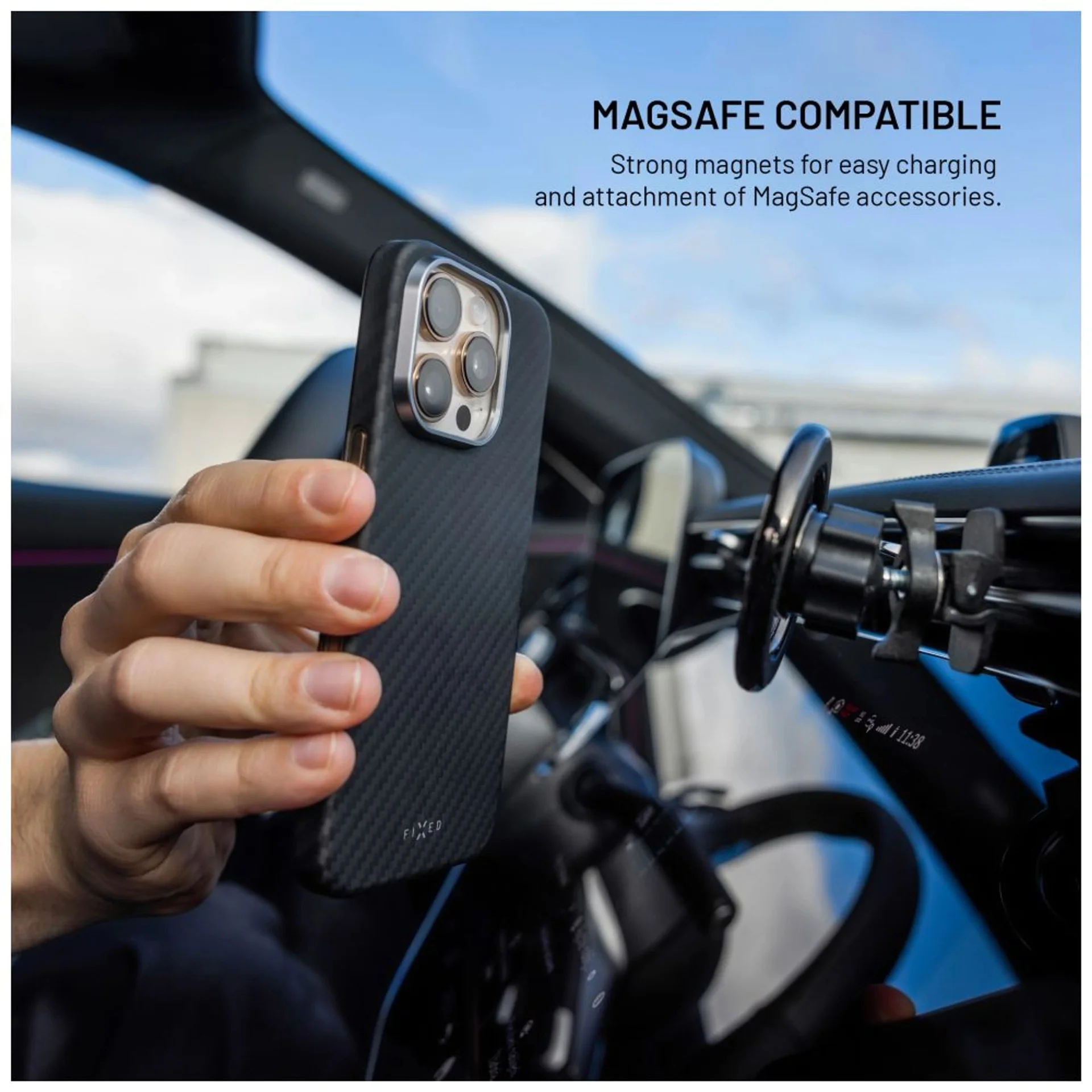 Fixed MagVelar   Back cover   Apple   iPhone 17 Pro Max   Aramid fibers   Black - Image 9