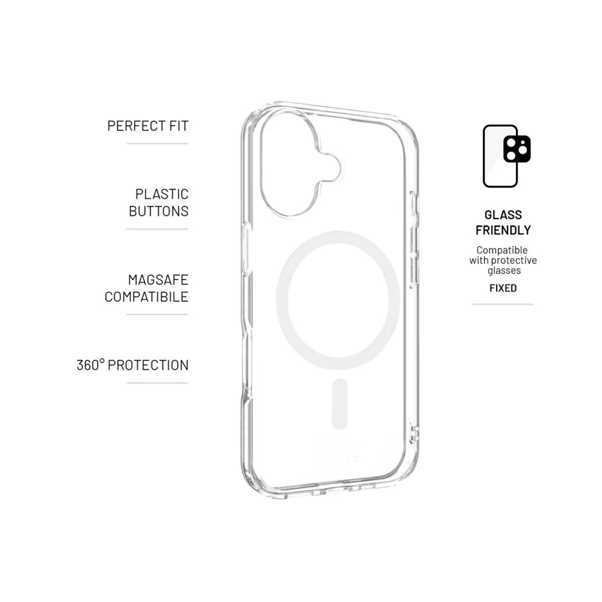 Fixed Back cover   Apple   iPhone 17   TPU/PC   Transparent   MagPure - Image 6
