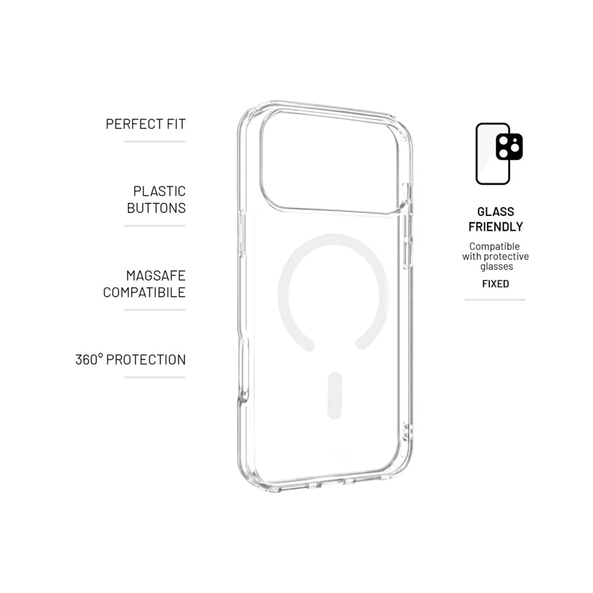 Fixed Back cover   Apple   iPhone 17 Pro Max   TPU/PC   Transparent   MagPure - Image 6