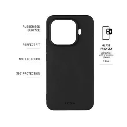Fixed Story   Back cover   Xiaomi   15T Pro   Rubberized   Black - Image 4