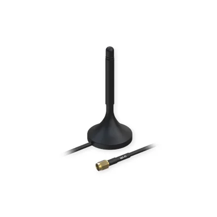 Teltonika Wi-Fi Magnetic SMA Antenna   PR1KRF30   Gain 3 dB   2400-2500 GHz   Antenna connector type RP-SMA Male - Image 1