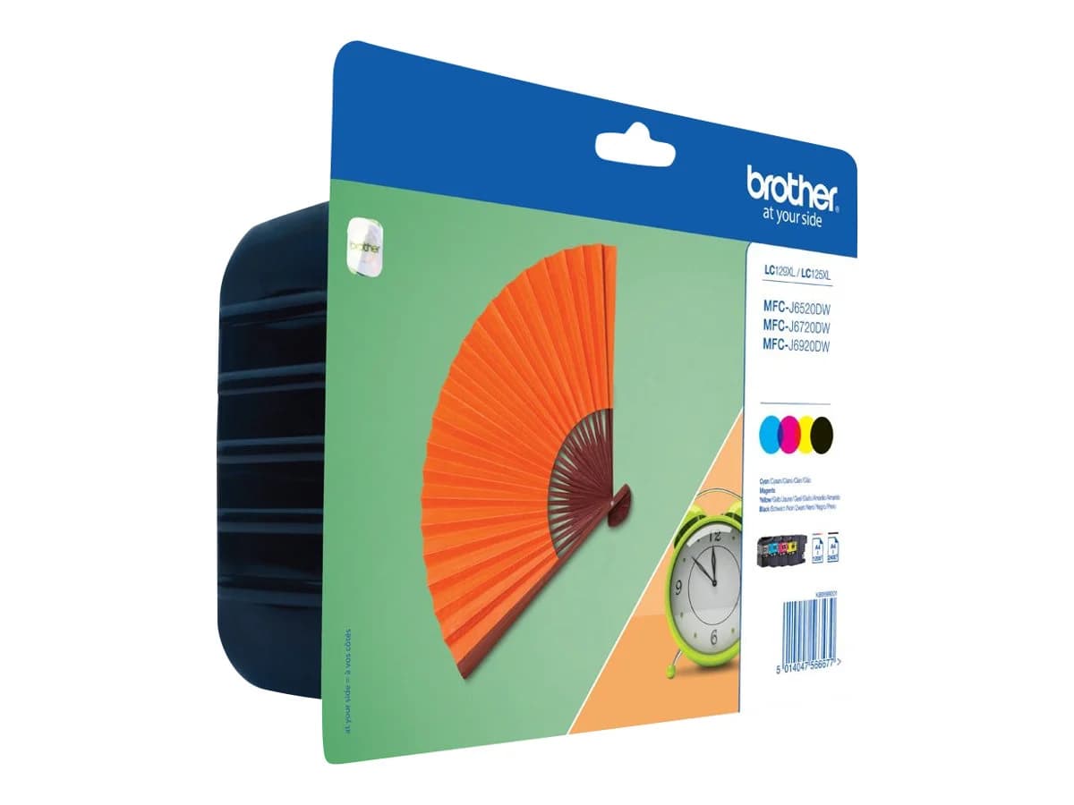 Brother LC129XLVALBP   Ink Cartridge   Black, Cyan, Magenta, Yellow - Image 1