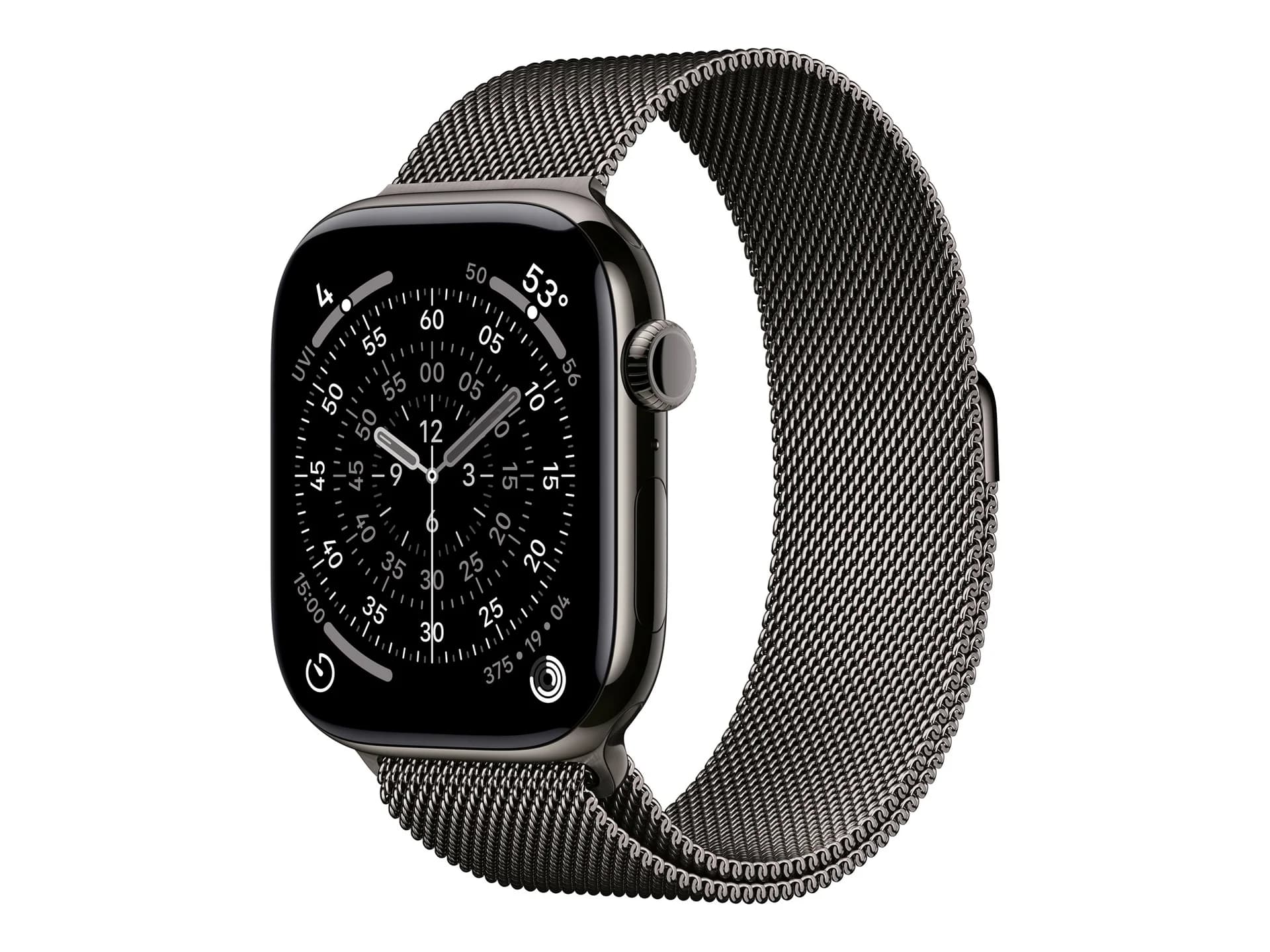 Apple Watch Series 11 GPS + Cellular 46mm Slate Titanium Case with Slate Milanese Loop - M/L   Apple - Image 1