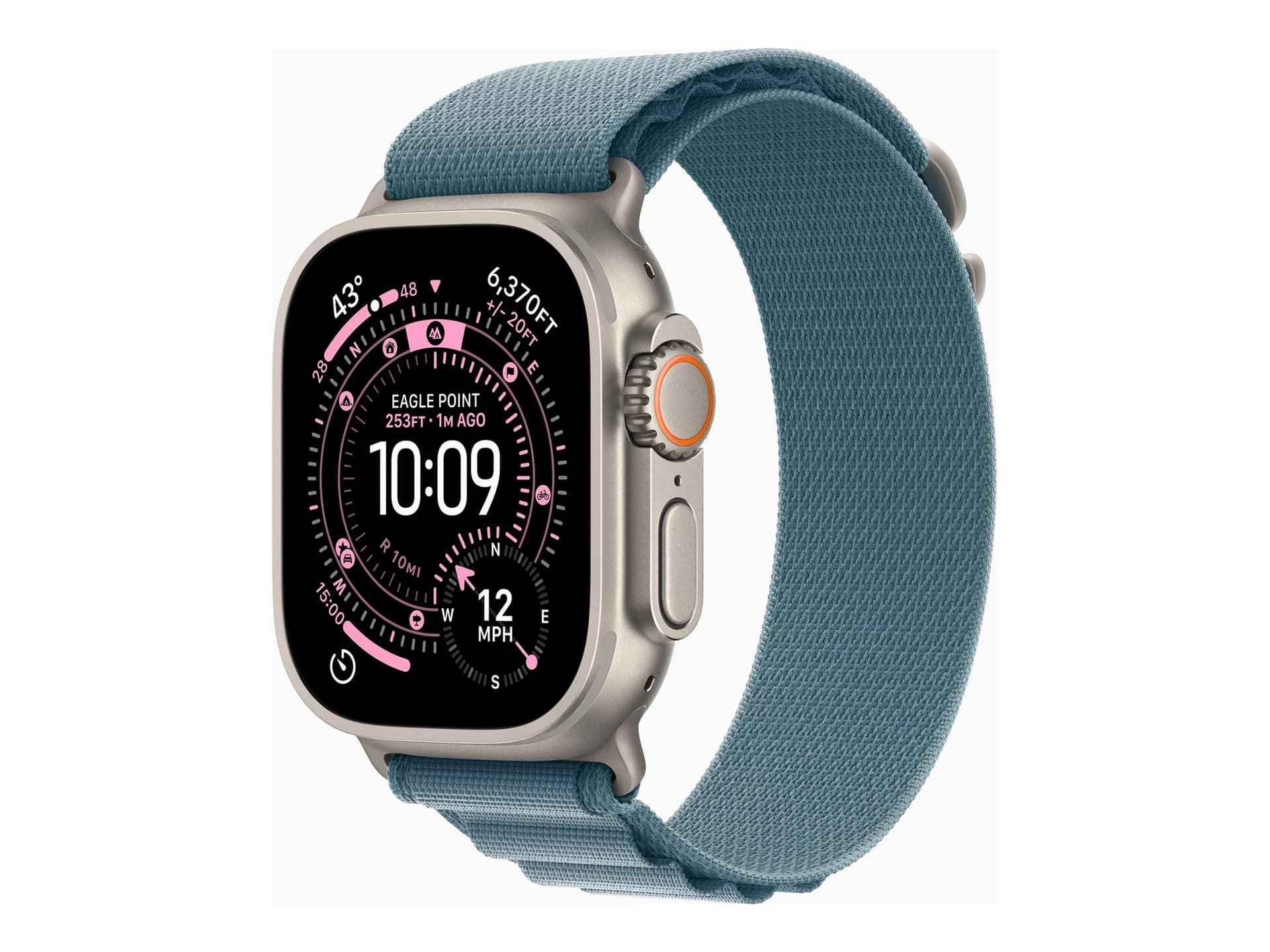 Apple Watch Ultra 3 GPS + Cellular 49mm Natural Titanium Case with Light Blue Alpine Loop - Medium   Apple - Image 1