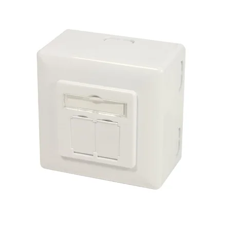 Logilink   Cat.6A Wall Outlet STP   NP0124   White - Image 1