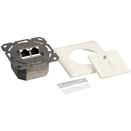 Logilink   Cat.6A Wall Outlet STP   NP0124   White - Image 4