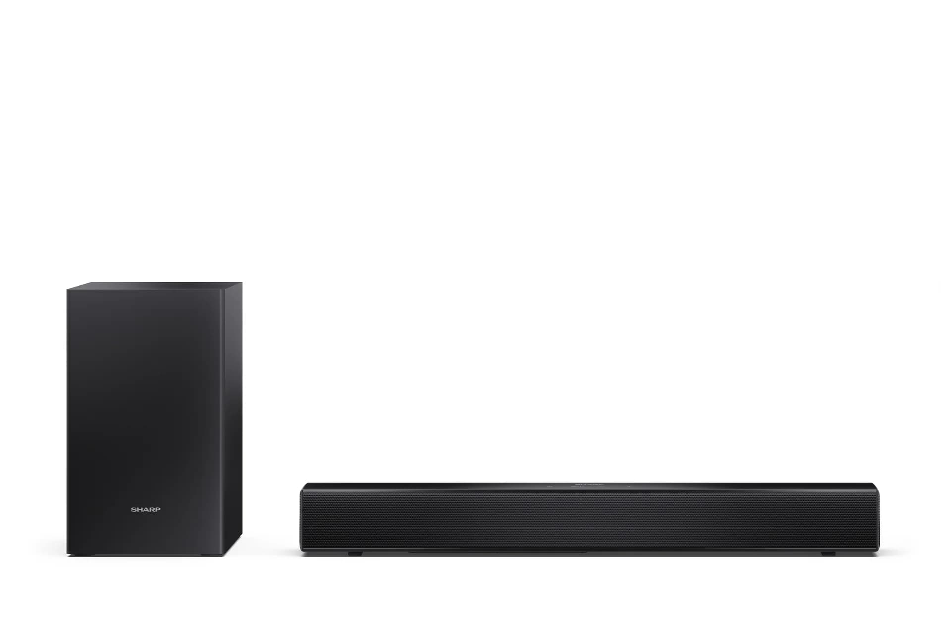 Sharp Compact 2.1 Soundbar with Wireless Subwoofer   HT-SBW121   240 W   Bluetooth   Black   Wireless connection - Image 1