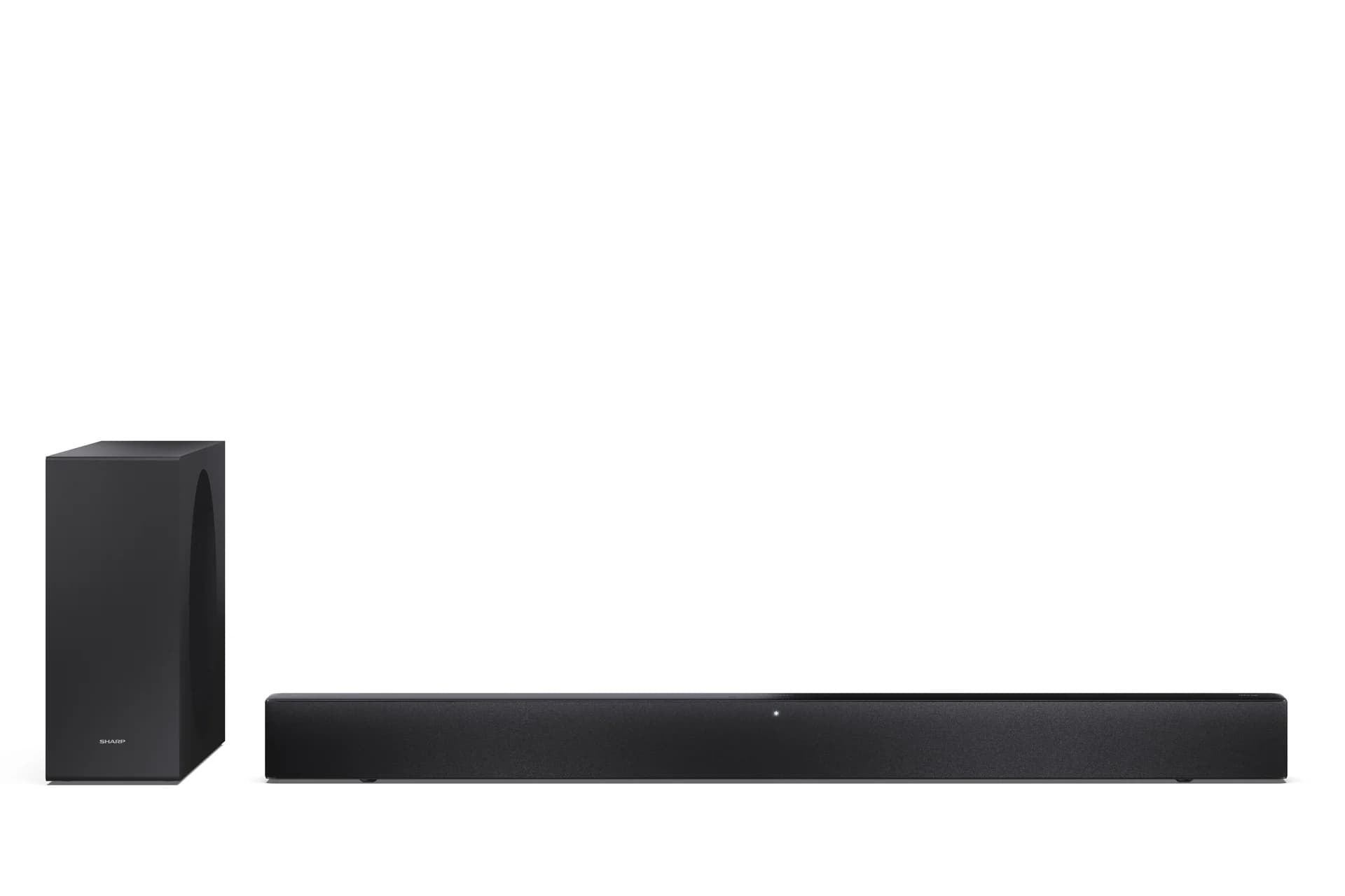 Sharp 2.1 Dolby Atmos/DTS Virtual:X Soundbar with Slim Wireless Subwoofer   HT-SBW310   330 W   Bluetooth   Black   Wireless connection - Image 1