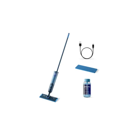 Philips Washing broom XV3101/01 OneUp 3000 series Cordless operating 3.6 V Washing function Operating time (max) 50 min Blue - Image 1