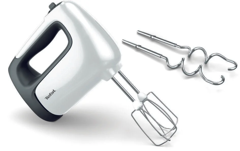 TEFAL Hand mixer HT460138 Prep'Mix 500 W Hand Mixer Number of speeds 5 Turbo mode White/Grey - Image 6