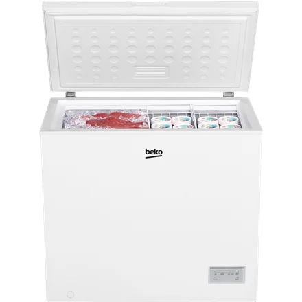 BEKO Freezer   CF200EWN   Energy efficiency class E   Chest   Free standing   Height 84.5 cm   Total net capacity 198 L   White - Image 3