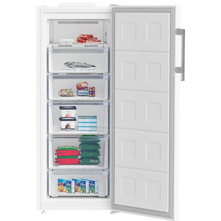 BEKO Freezer B5RFNE274W Energy efficiency class E Upright Free standing Height 151.5 cm Total net capacity 220 L No Frost system White - Image 3
