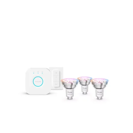 Philips Hue E WCA 345 GU10 3kit SW EU   GU10   4.7 W   16 million colors, White and colored light - Image 1