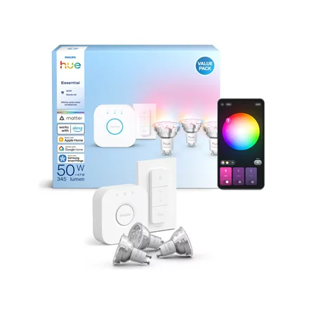 Philips Hue E WCA 345 GU10 3kit SW EU   GU10   4.7 W   16 million colors, White and colored light - Image 5