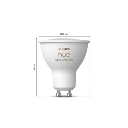 Philips Hue Starter set: 3 GU10 bulbs, dimmer switch, Hue Bridge Pro GU10 Zigbee, Wi-Fi, Bluetooth - Image 4