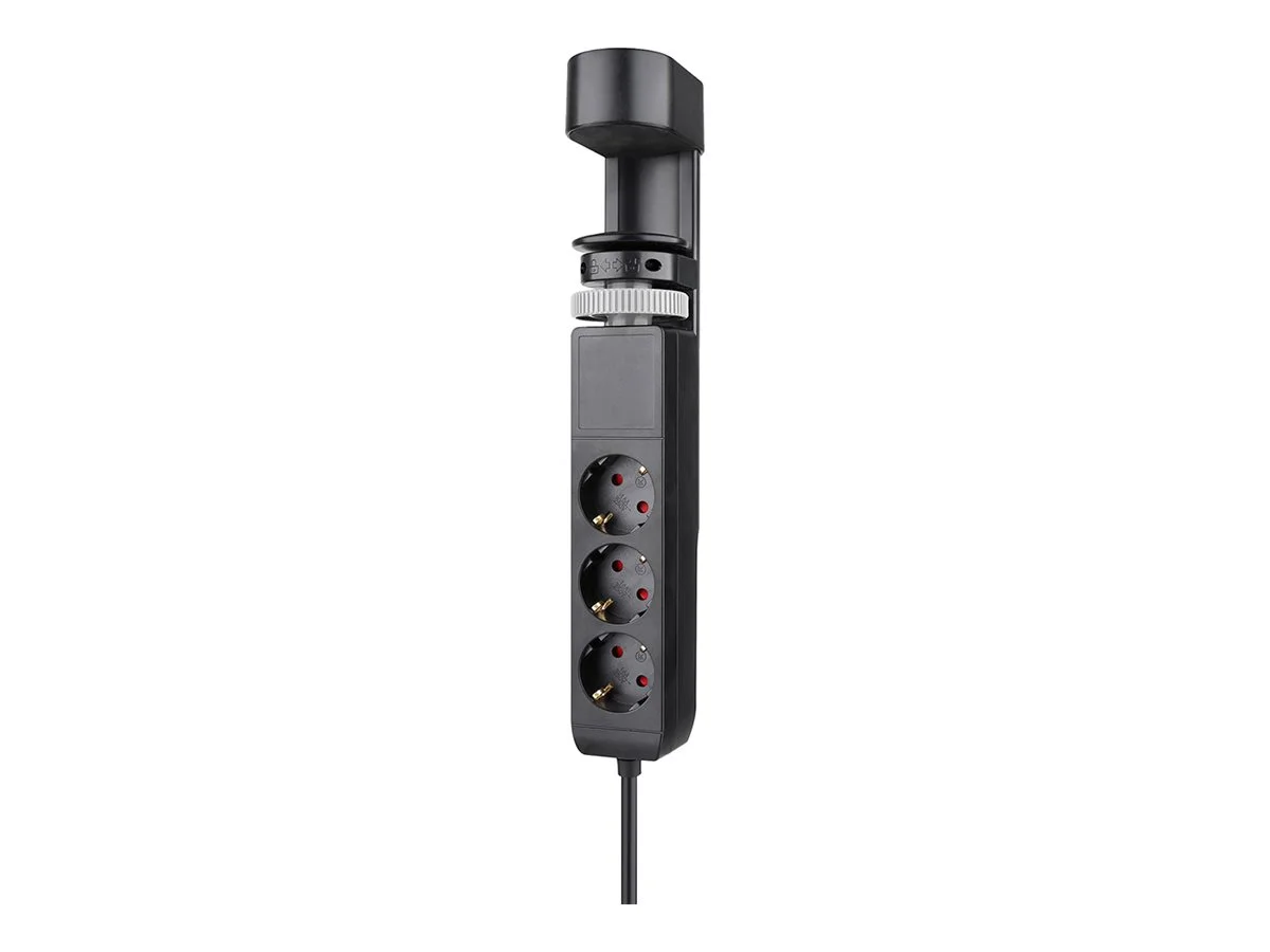 Neomounts Desk socket with clamp and USB-C and USB-A ports - Quick charge DS22-840BL6 Black - Image 1