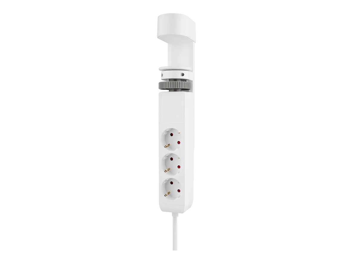 Neomounts   Desk socket with clamp and USB-C and USB-A ports - Quick charge   DS22-840WH6   White - Image 1