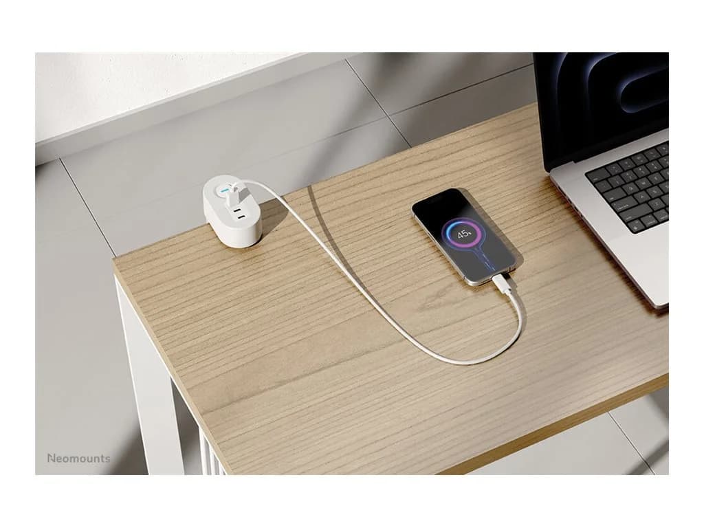 Neomounts   Desk socket with clamp and USB-C and USB-A ports - Quick charge   DS22-840WH6   White - Image 12