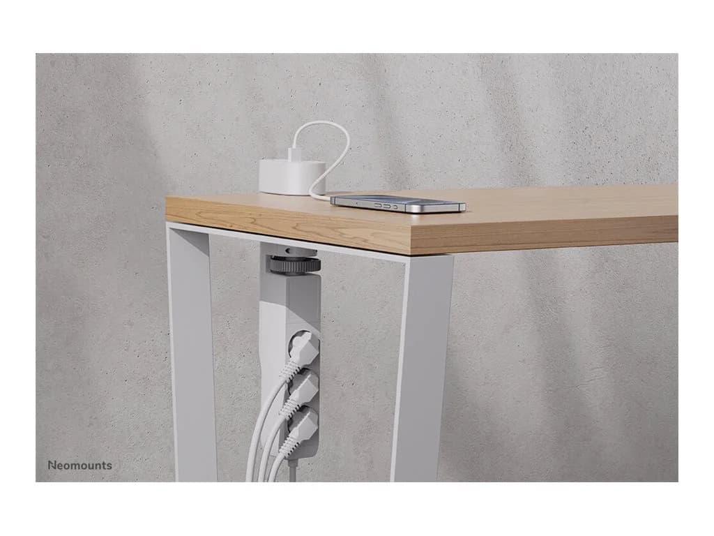 Neomounts   Desk socket with clamp and USB-C and USB-A ports - Quick charge   DS22-840WH6   White - Image 15