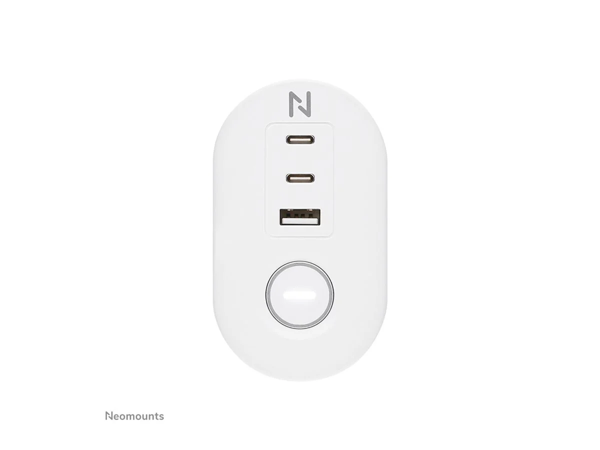 Neomounts   Desk socket with clamp and USB-C and USB-A ports - Quick charge   DS22-840WH6   White - Image 3