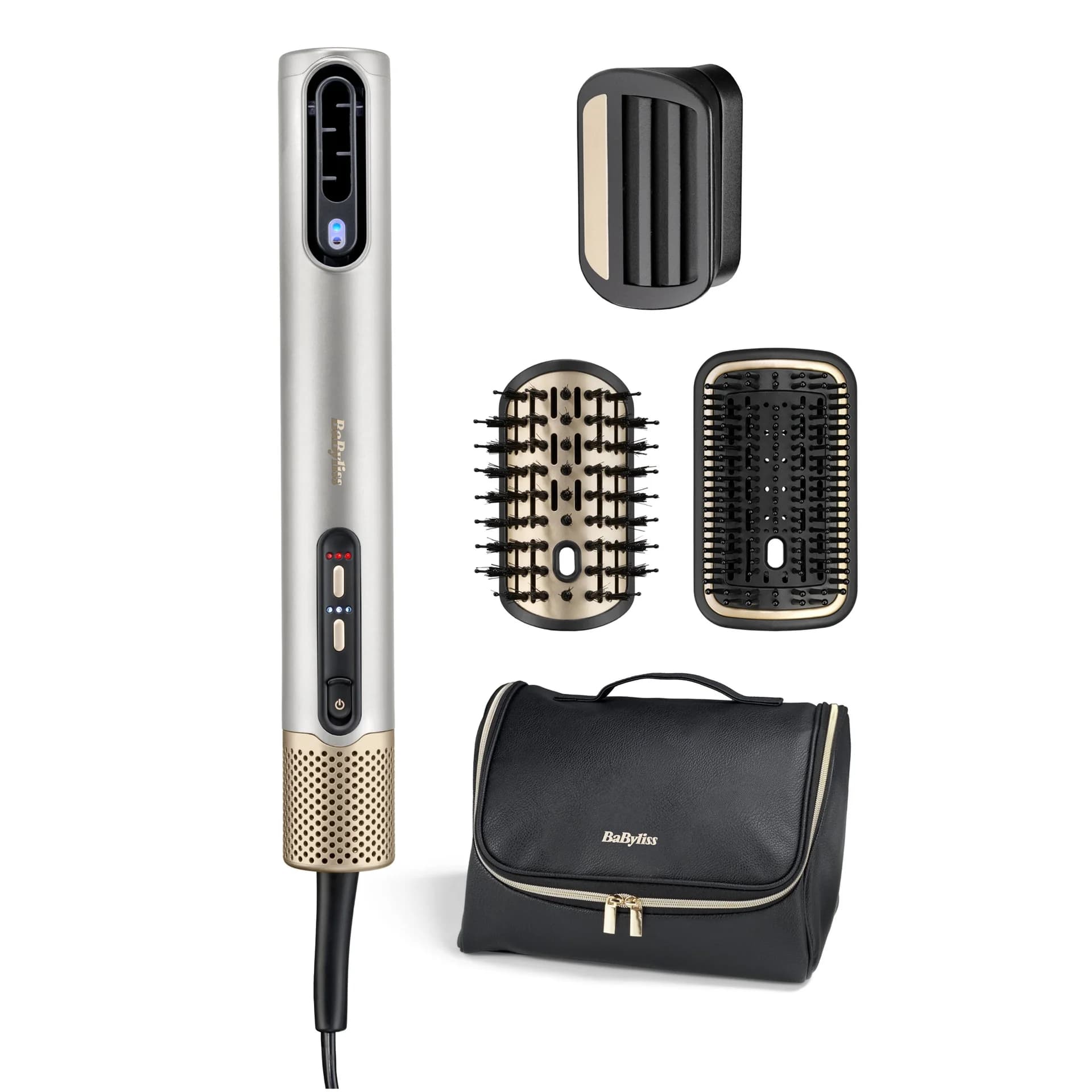 BABYLISS   Hair styling comb   Air Wand AS6555E   Ion conditioning   Number of heating levels 4   1600 W   Chrome - Image 1