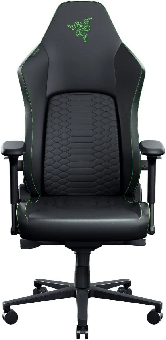 Razer Ergonomic Gaming Chair with Breathable Comfort Iskur V2 NewGen Black/Green - Image 1