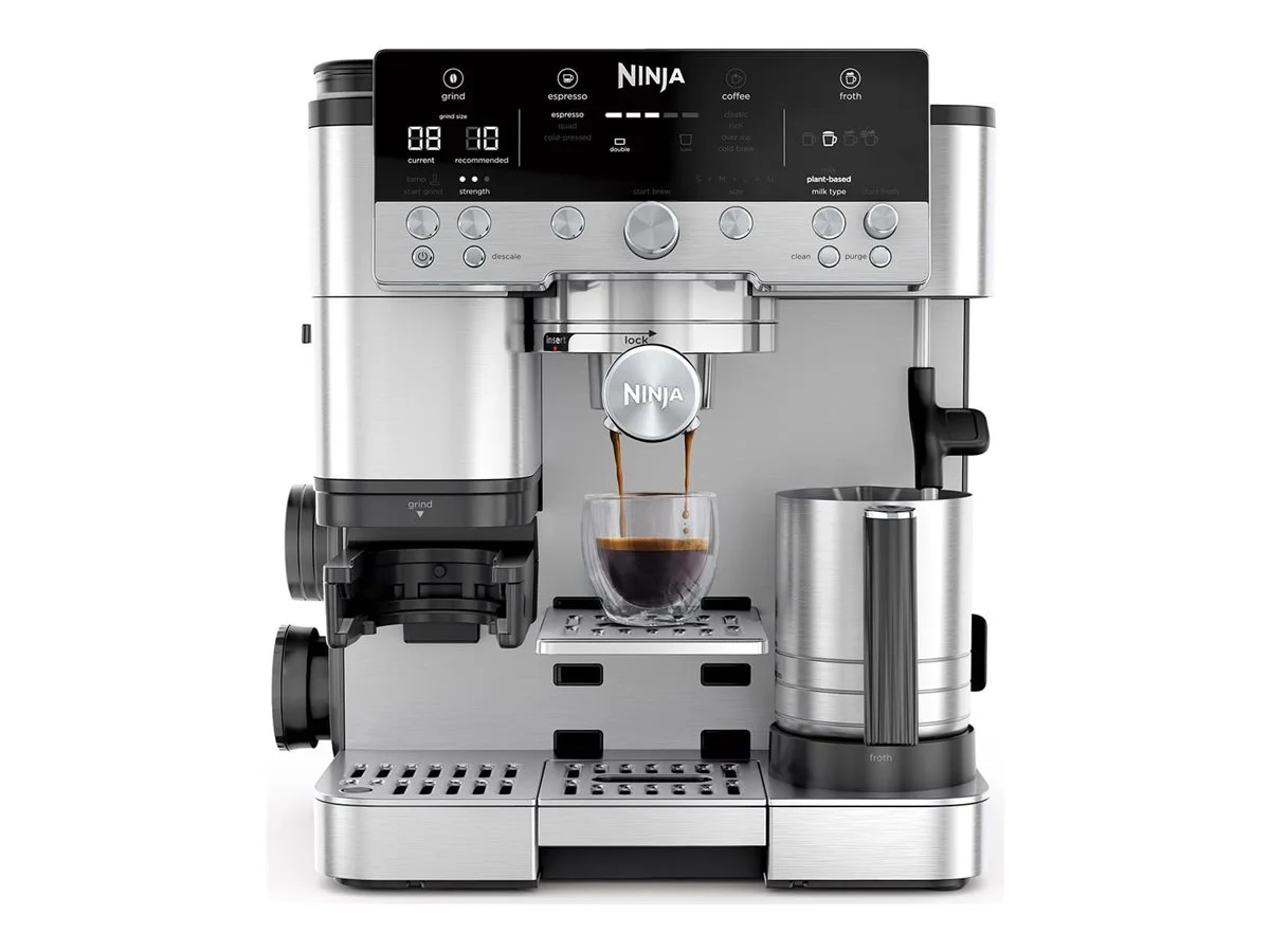 NINJA Espresso Coffee Maker   ES601EU Luxe Café Premier   Pump pressure 11 bar   Built-in milk frother   Ground   1650 W   Black/Stainless Steel - Image 1