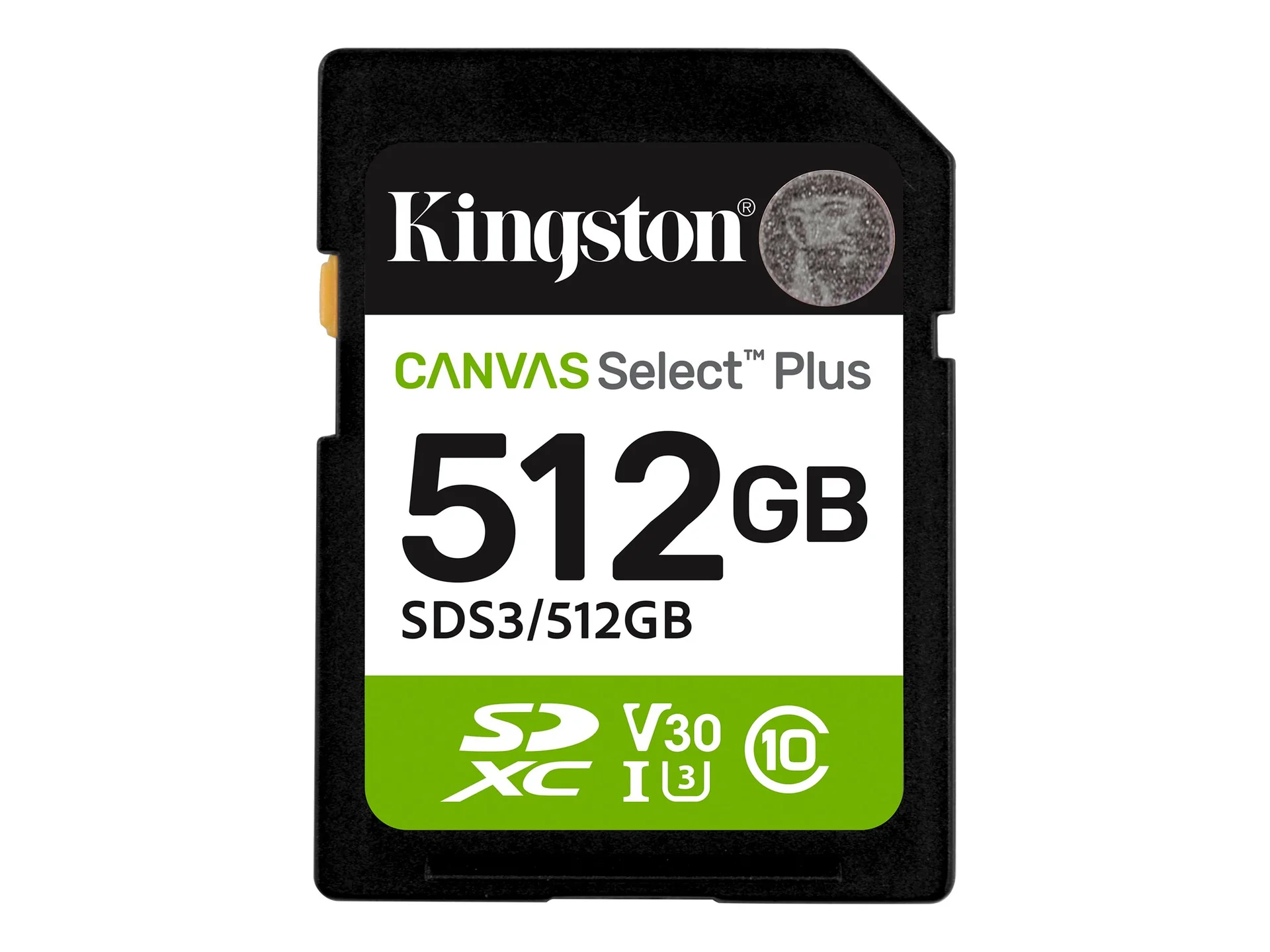 Kingston Canvas Select Plus   512 GB   SD   Flash memory class Class 10, UHS-I, U1/U3, Video Class 10/30 - Image 2