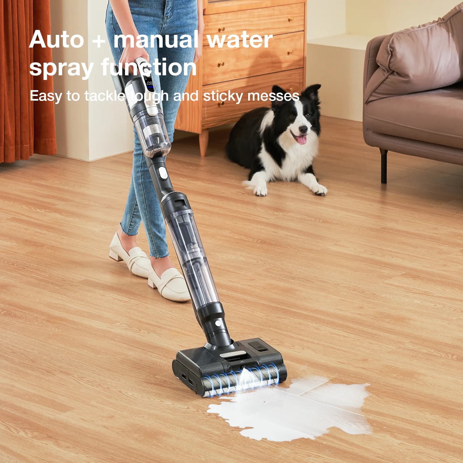 Jimmy Vacuum cleaner and washer PW11 Pro Max-B Cordless operating Washing function 460 W 21.6 V Operating time (max) 40-80 min Black/Silver - Image 5