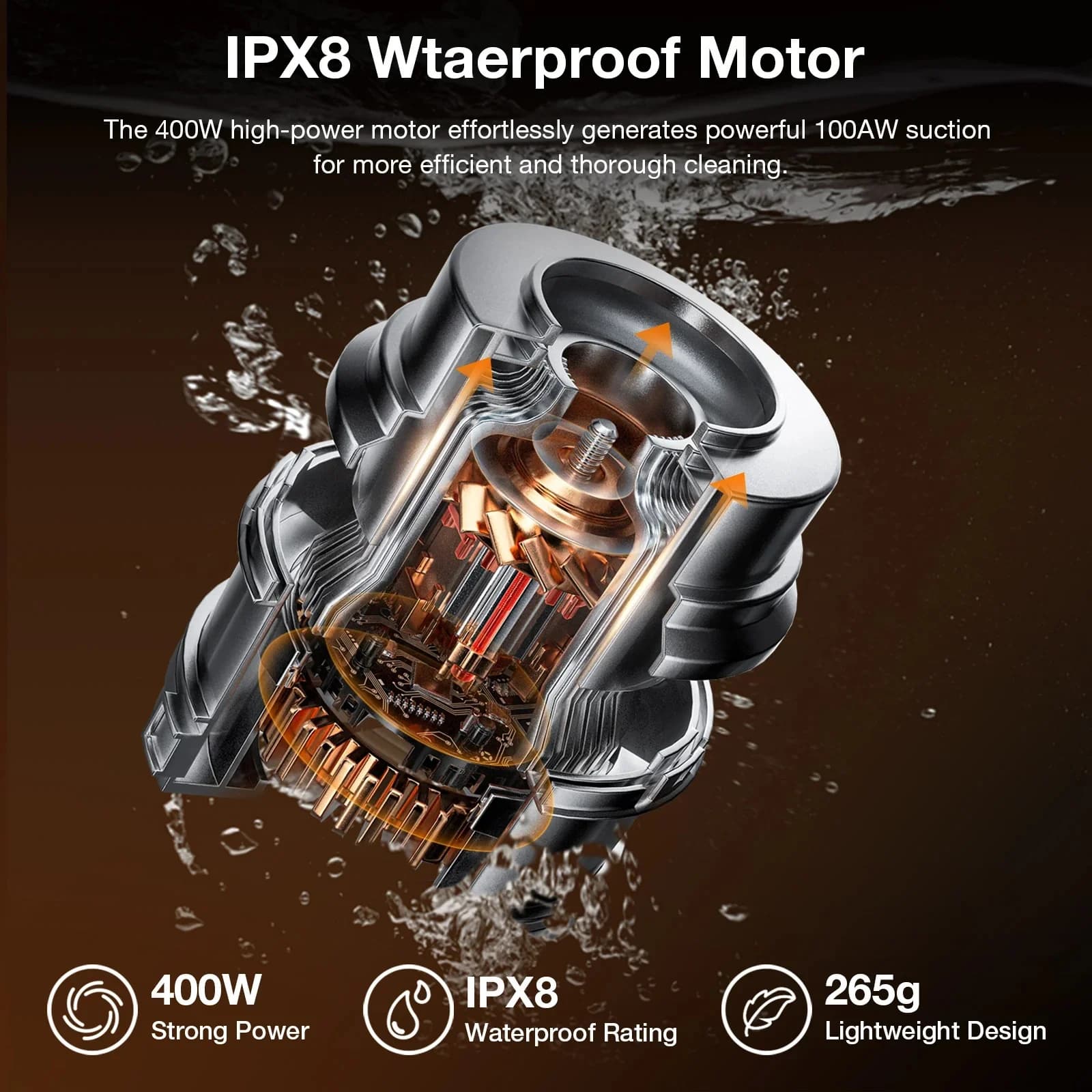 Jimmy Vacuum Cleaner and Washer PW11 Plus Cordless operating Washing function 400 W 21.6 V Operating time (max) 40-75 min Black/Silver - Image 3