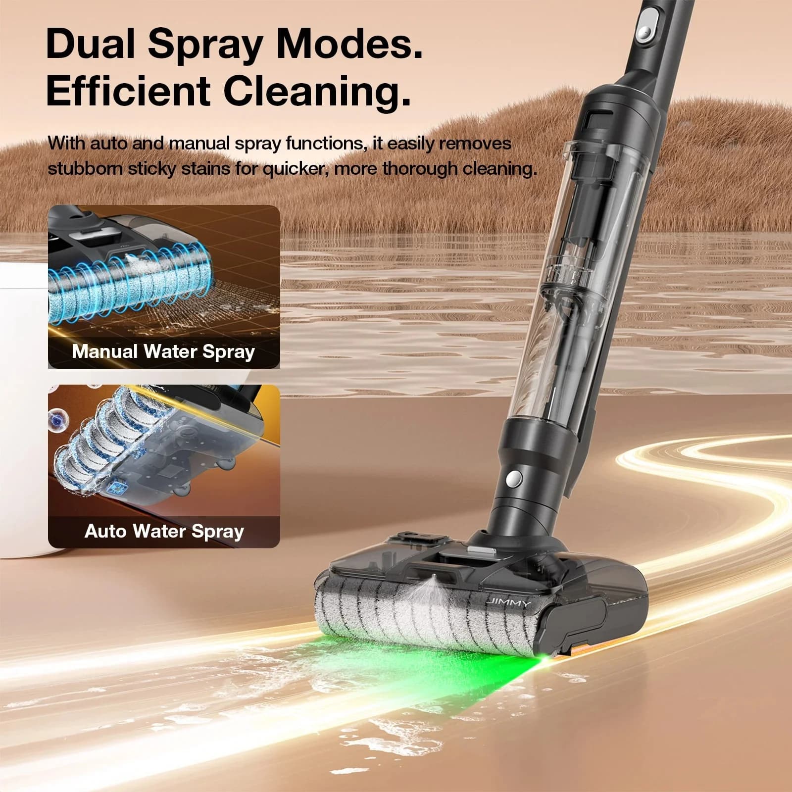 Jimmy Vacuum Cleaner and Washer PW11 Plus Cordless operating Washing function 400 W 21.6 V Operating time (max) 40-75 min Black/Silver - Image 6