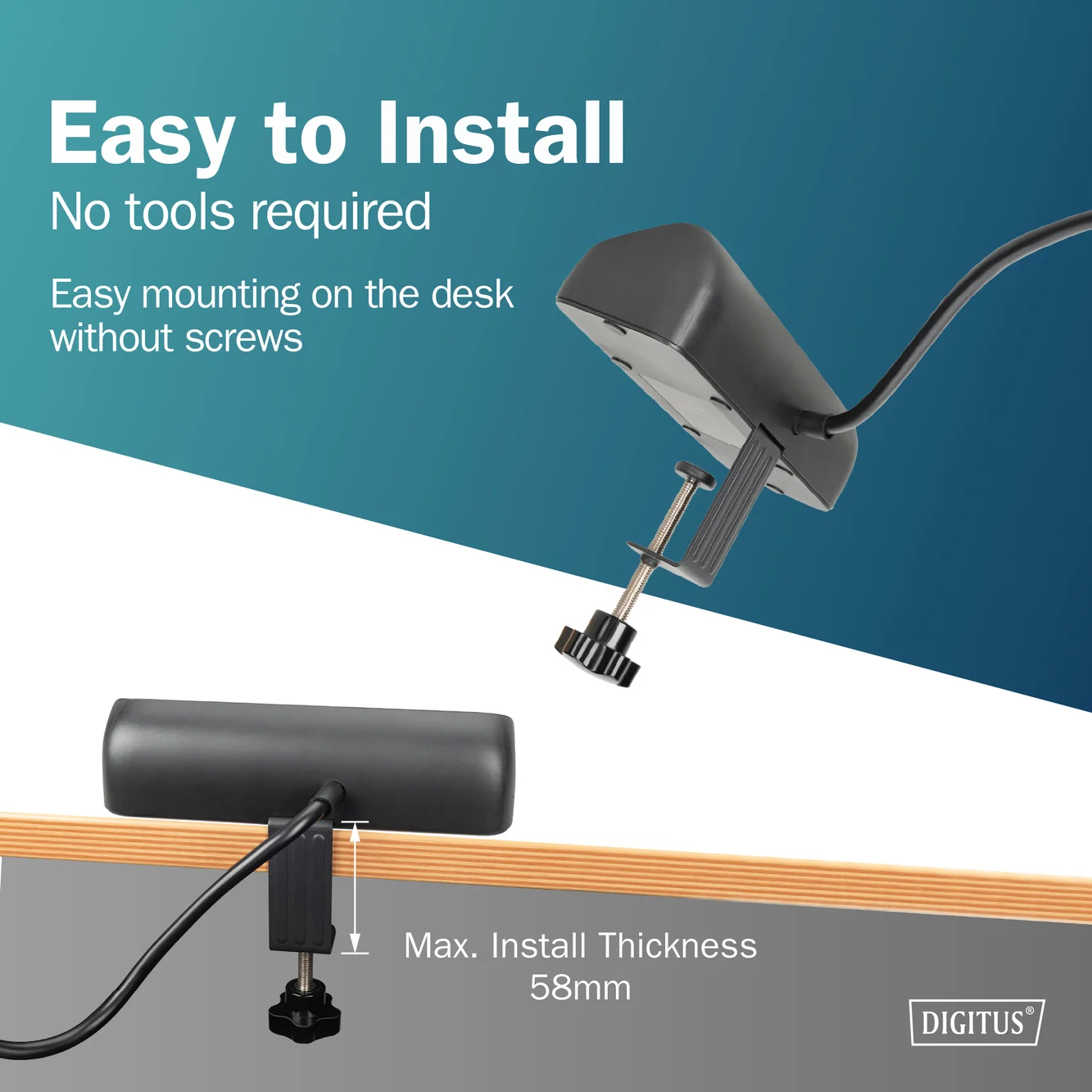 Digitus 3-way office socket strip with 2x USB-A and 1x USB-C connections   DA-70625 - Image 12